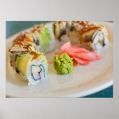 Avocado Eel Sushi Roll Poster (Vorne)