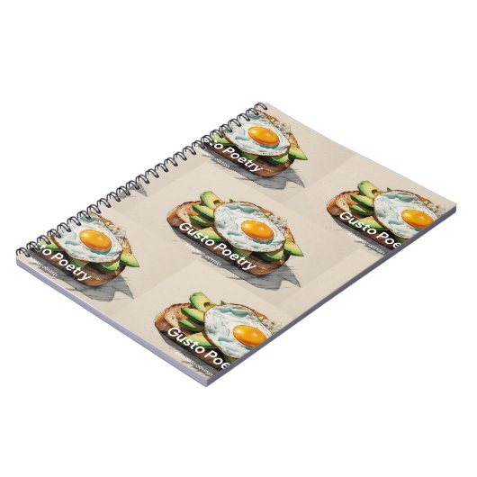 Avocado & Egg Toast Gusto Poesie Notizblock (Linke Seite)