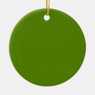 Avocado (einfarbige Farbe) Keramik Ornament