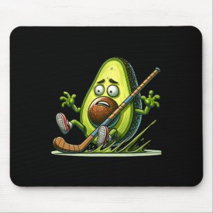 Avocado-Eishockey-Humor-Cartoon-Torwart-Schlupf  Mousepad