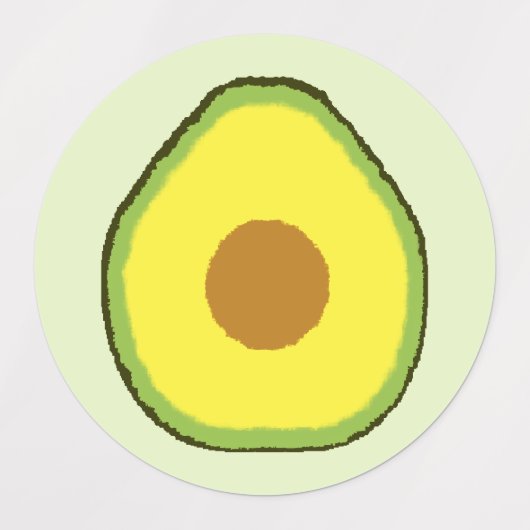 Avocado Etiketten (Design 3)