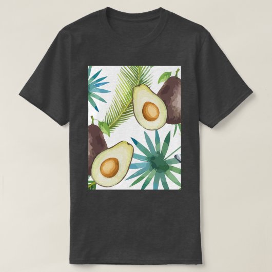 Avocado Exotic Illustration Wild Classic TShirt (Design vorne)