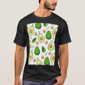 Avocado Exotic Style Blätter T-Shirt