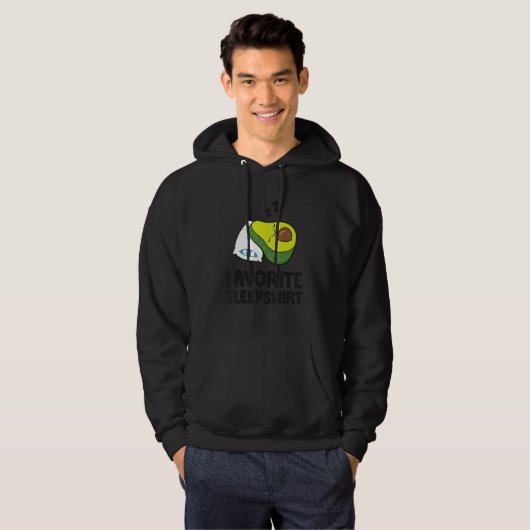 Avocado Favorite Sleep Avocado Pajama Hoodie (Vorne ganz)
