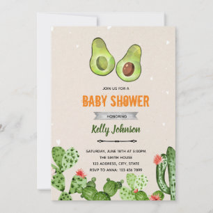Avocado-Fest-Einladung zur Geschlechtsenthüllung Einladung