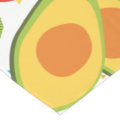Avocado Fiesta Salad Pattern Kurzer Tischläufer (Ecke)