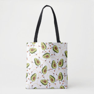 Avocado Fitness: Niedliches Vintages Muster Tasche