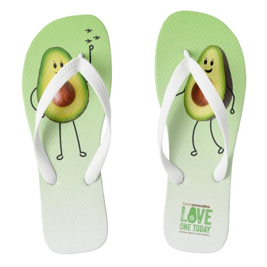 Avocado Flip Flops Badesandalen (Fußbett)