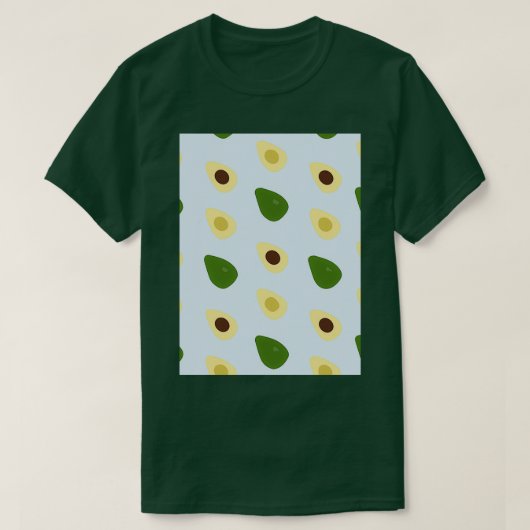 Avocado Floral Fruits T-Shirt (Design vorne)