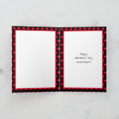 Avocado Food Pun, Niedlich Happy Valentine's Day C Karte (Innenseite)