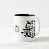 Avocado friends zweifarbige tasse (VorderseiteRechts)