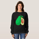 Avocado-Frucht Essen Vegan Vegetarisch Sweatshirt (Vorne ganz)