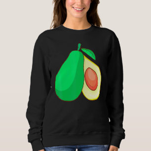 Avocado-Frucht Essen Vegan Vegetarisch Sweatshirt