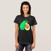 Avocado-Frucht Essen Vegan Vegetarisch T-Shirt (Vorne ganz)