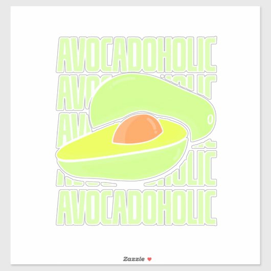 Avocado Frucht Food Aufkleber (Blatt)