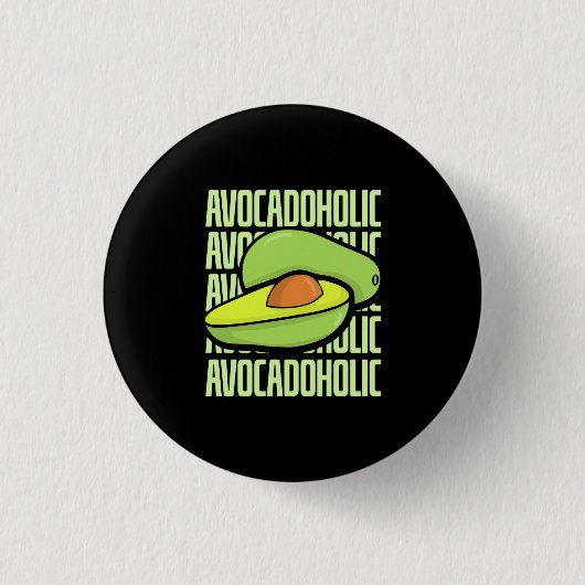 Avocado Frucht Food Button (Vorderseite)