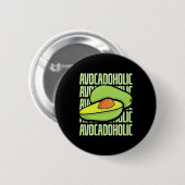 Avocado Frucht Food Button (Vorne & Hinten)