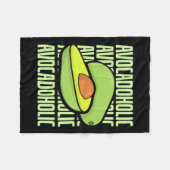 Avocado Frucht Food Fleecedecke (Vorderseite (Horizontal))