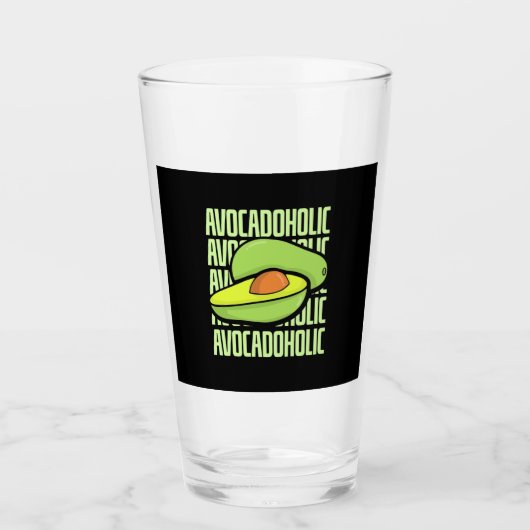 Avocado Frucht Food Glas (Vorderseite)