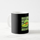 Avocado Frucht Food Kaffeetasse (Vorderseite Links)