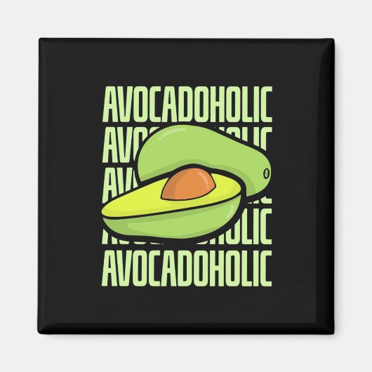 Avocado Frucht Food Magnet (Vorne)