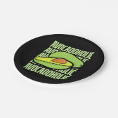 Avocado Frucht Food Pappteller (Schrägansicht)