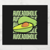 Avocado Frucht Food Schaumweinetikett (Einzelnes Label)