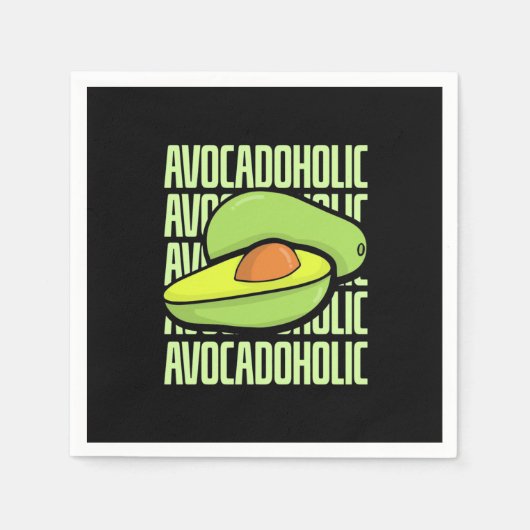 Avocado Frucht Food Serviette (Vorderseite)