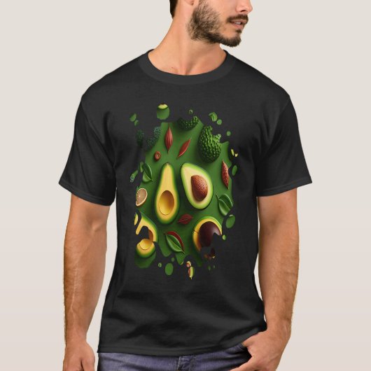 Avocado-Frucht Gartenbau Gemüse Männer Frauen T-Shirt (Vorderseite)