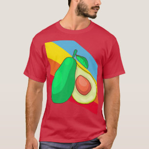Avocado Frucht Lebensmittel Vegan Vegetarier T-Shirt