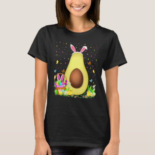 Avocado Frucht Ostereier Hunt Bunny Avocado Osterz T-Shirt