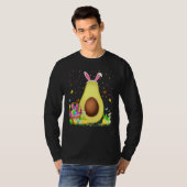 Avocado Frucht Ostereier Hunt Bunny Avocado Osterz T-Shirt (Vorne ganz)