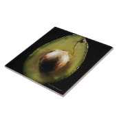 Avocado, Frucht, schwarzer Hintergrund Fliese (Seite)