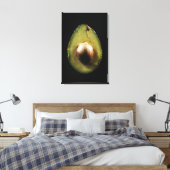 Avocado, Frucht, schwarzer Hintergrund Leinwanddruck (Insitu (Schlafzimmer))