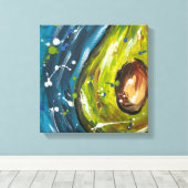 Avocado-Frucht-Wandkunst Leinwanddruck (Insitu (Holzboden))