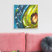 Avocado-Frucht-Wandkunst Leinwanddruck (Insitu (Wohnzimmer))