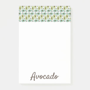 Avocado-Fruchtmuster  Post-it Klebezettel