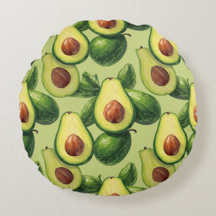 Avocado-Fruchtpolster Rundes Kissen