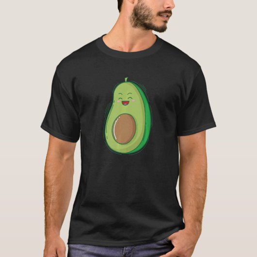 Avocado Fruit erfreut T-Shirt (Vorderseite)