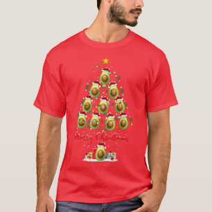 Avocado Fruit Lover Matching Santa Avocado Christm T-Shirt