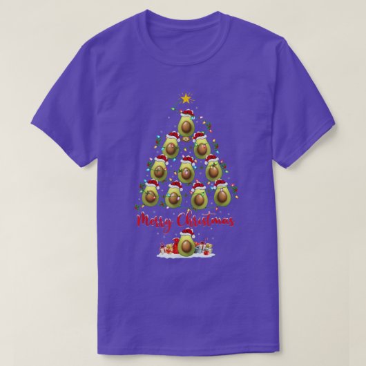 Avocado Fruit Lover Matching Santa Avocado Christm T-Shirt (Design vorne)