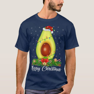 Avocado Fruit Lover Matching Weihnachtsmannmütze A T-Shirt