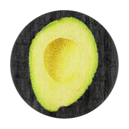 "Avocado Fruit" Niedliches Foto. Jetzt kaufen Schneidebrett (Vorderseite)
