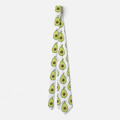 Avocado Fruit Pattern Neck Tie Krawatte (Rückseite)