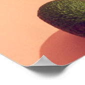 Avocado Fruit Portrait Poster (Ecke)