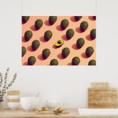 Avocado Fruit Portrait Poster (Küche)