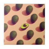Avocado Fruit Potrait Fliese (Vorderseite)