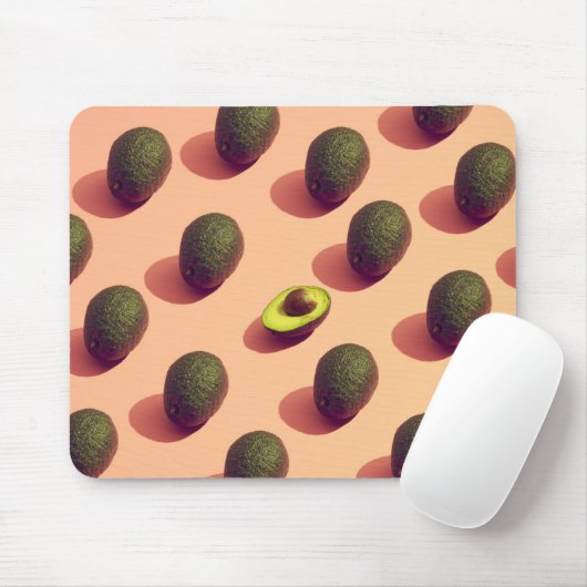 Avocado Fruit Potrait Mousepad (Mit Mouse)