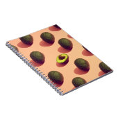 Avocado Fruit Potrait Notizblock (Rechte Seite)