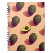 Avocado Fruit Potrait Notizblock (Vorderseite)